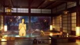 Bathroom Piss Punishment. Naked reading. Japanese bath. snapshot 14