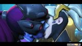 Hot big dicked Widowmaker futa fucking hard with heroes snapshot 2