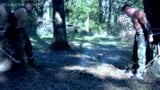 Tyler y Duke atados y provocados en el bosque snapshot 7