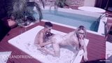 blonde shemale having great sex in the pool snapshot 1