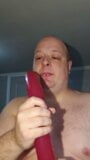 Tief in den Hals, riesiger 18-Zoll-Doppeldildo snapshot 9