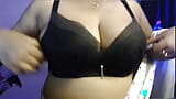 Sexy Bhabhi ji exposed her boobs and put nipple clamps on her nipples. snapshot 6