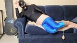 Spandex boy using dildo on my ass while masturbating snapshot 13