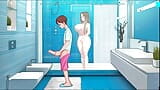 SexNote Rule 34 Hentai game PornPlay Ep.7 my best friend's mom is curious when I jerkoff in the bathroom snapshot 6