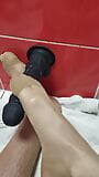 Footjob in pantyhose snapshot 1