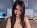 Dulce modelo japonesa de webcam le gusta la masturbación desnuda en la cámara snapshot 2