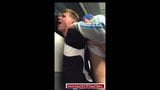 Ragazzi britannici scopano sul treno sulla strada per il calcio snapshot 3
