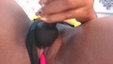 Black sexy girl with long nails masturbating snapshot 3