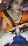 indian bhabhi put her husband cock in her mouth, desi aunty snapshot 1