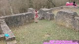 GERMAN BITCH RED HAIR FUCK OUTDOOR AND CUM OVER HER PRIVATE snapshot 2