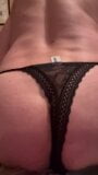 Twink edging in black lace thong snapshot 9