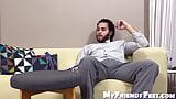 Handsome Nathaniel shows off his delicious pair of feet solo snapshot 1