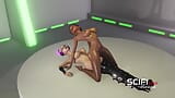 Une fille excitée souhaite se faire baiser brutalement par une trans sexy en 3D dans la station spatiale snapshot 8