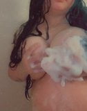 Playing with soapy tits in shower snapshot 2