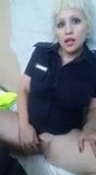 Brazilian police babe masturbates in her uniform snapshot 8