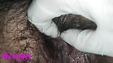 The neighbor comes to rub my clitoris and makes it hard and thick with his latex glove snapshot 13