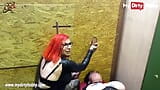 MyDirtyHobby - peituda ruiva masturbando paus duros no gloryhole snapshot 8