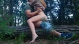 She Fucks With Her Fitness Trainer Hiding In The Woods From Her Boyfriend. snapshot 4