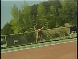 Horny dude fucks in all positions a beautiful bitch on the tennis court snapshot 8