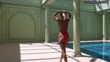 Very hot Russian pornstar by the pool Mary Kalisy snapshot 1