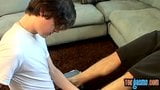 Young feet lover licks his lovers toes than gets analled har snapshot 4