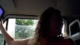 Horny brunette lady from Germany adores fucking in the back of the car snapshot 3