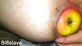 She nailed an huge apple stuck in BI6slave's ass snapshot 2