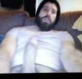 Bearded straight daddy bear edging huge thick cock snapshot 10