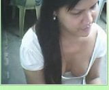 asian girl show cleavage in webcam snapshot 2