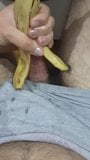 Hear my heartbeat as I masturbate with a banana peel snapshot 9