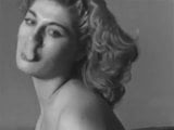 No bueno - medias de red de striptease rubia fumando vintage snapshot 9