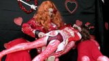 Sissy and 3 blow up dolls Valentines Day erotic slide show snapshot 15