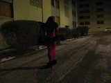 Plimbare franceză crossdresser în aer liber pentru și cu stăpâna! 2 snapshot 2