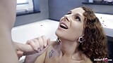 German Girlfriend Mara seduce to Cheating Fuck by his best Friend in Bathroom snapshot 18