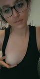 Pretty nerd shows tits snapshot 4