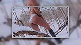 4k- Nina Rivera houdt van pik zuigen in de sneeuw snapshot 8