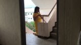 Solo  masturbate in Dress set yellow snapshot 5