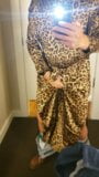 Animal print Silk Shirtdress snapshot 4