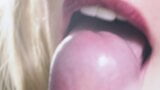 Sensual close-up tongue blowjob snapshot 14