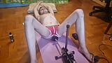 Guy stretches his ass with sex machine at home real snapshot 2