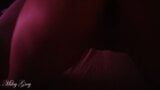 Tiener vuile slet berijdt grote zwarte lul met romantische lichten - Miley Grey snapshot 16