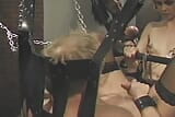 BDSM vintage session with tied-up guy and master slut snapshot 25