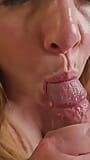 Close-up: I lick his frenulum until he cums on my tongue snapshot 5