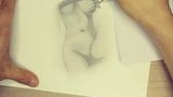 Sorellastra che disegna tette nude snapshot 22