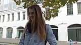 Exploradora alemana - flaca adolescente Adelle Unicorn en el casting snapshot 2