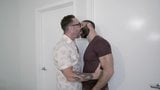 Muscle Daddy Dominates Hairy Pup On His Birthday - MenOver30 snapshot 3