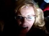 Blowjob with facial from a nice blond in Glases snapshot 10