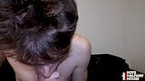 Submissive Twink Gets A Huge Cock Deep Down His Throat snapshot 11