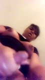 Black Shemale Stroking snapshot 8