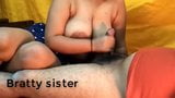 Indian massage parlour handjob with big boobs touching snapshot 6